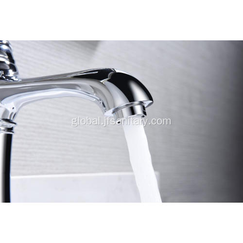 Single Hole Faucets Chrome Single Hole Basin Faucet With Ceramic Ring Manufactory